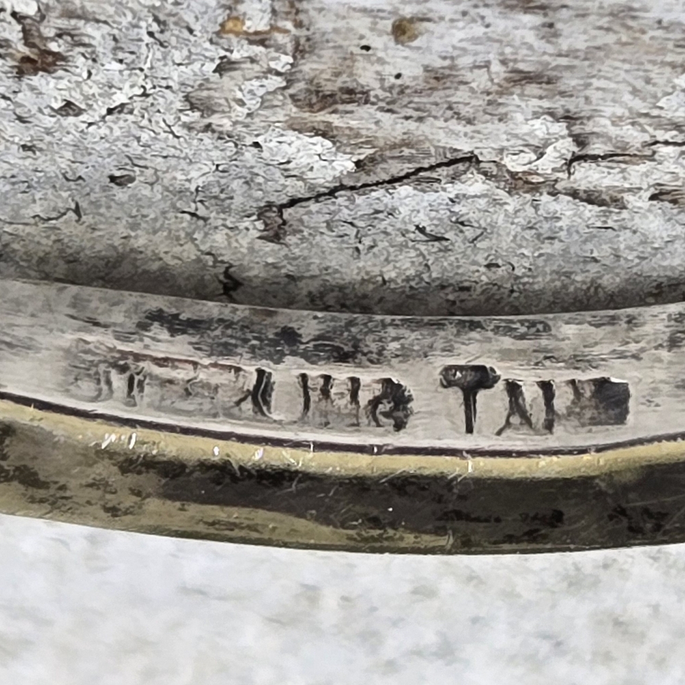 Sterling Silver Native American Navajo Signed Tahe Bracelet - Picture 7 of 8